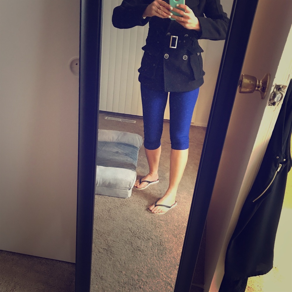 Black pea coat from Macy’s